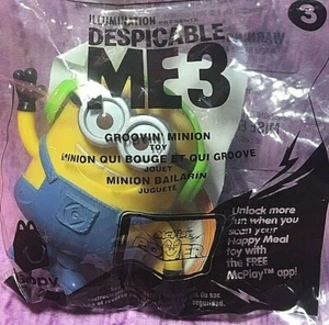 Nuevo en Paquete Juguete Happy Meal Despicable Me 3 Película Groovin Minion #3 McDonald's 2017 - Imagen 1 de 1