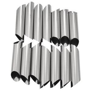 Set Of 14 430 Stainless Steel Tubes Cannoli Pastry Forms Molds-5 Inch I1U22835 - Bild 1 von 10