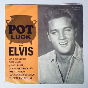 ELVIS PRESLEY - POT LUCK EP 7" 45 - RARE THAI ONLY PRESS - THAILAND 6 TRACKS - Picture 1 of 4