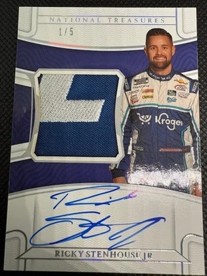 2022 National Treasures Racing Premium Patches Ricky Stenhouse Jr. /5 Nascar - Image 1 of 2