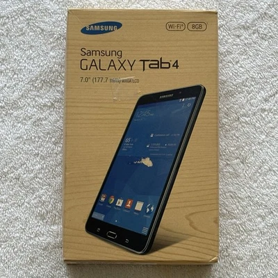 New in Box WiFi  Samsung Galaxy Tab 4 - 7.0" -  8GB Black SM-T230NU Multi User M - Image 1 of 4