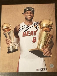 Lebron James Autographed Signed 8x10 photo ,”HEAT ” COA - Picture 1 of 2