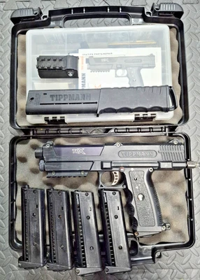 Pistola de paintball Tippmann Tipx + accesorios + piezas 68 cal Foto 1 de 4