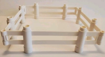 Lote de 4 piezas de valla blanca Lego Duplo granja zoológico animal corral Foto 1 de 4