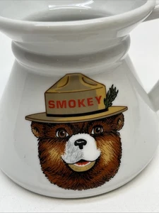Smokey The Bear Keramik 12 Unzen Kaffeebecher, tolle Farbe kratzfrei 🔥 Vintage - Bild 1 von 6