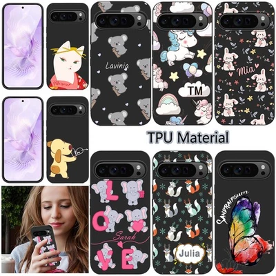 Funda protectora de TPU para teléfono personalizada con animales para Google Pixel 10 Pro XL 9A 7 8A Foto 1 de 4