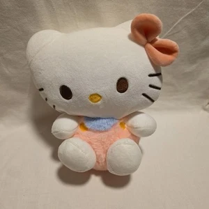 Hello Kitty 8" Sitting Plush Plushland With Pink Bow Cute Kawaii Anime - Picture 1 of 7