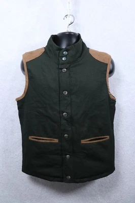 VTG Southern Pines Men's Golf Vest Size Medium Green Leather Trim Outdoor - Image 1 of 4