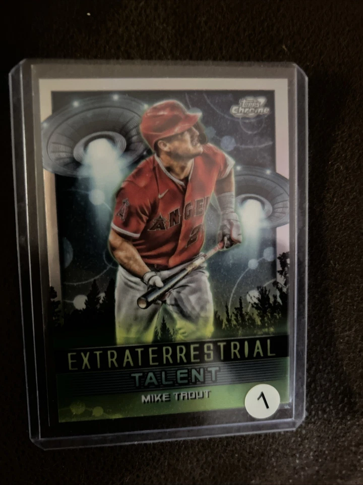 2024 Topps Cosmic Chrome - Extraterrestrial Talent Mike Trout #ET-10 - Image 1 of 1