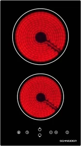 SCHNEIDER SDV30S Domino Elektroherd | 3000W, Glaskeramik, 9 Stufen, Schwarz - Bild 1 von 7
