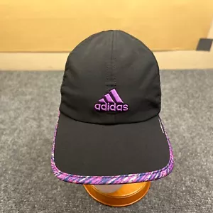 Adidas lila Trefoil Logo Läufer Kappe Erwachsene verstellbar Einheitsgröße schwarz Mütze - Bild 1 von 9