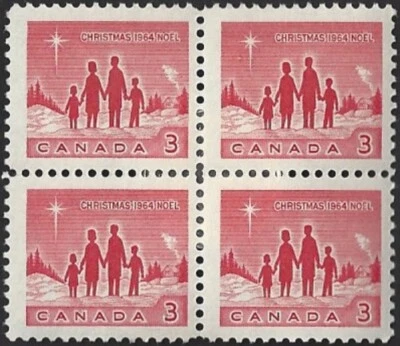 🍁Canada  #434 Block   "Star of Bethlehem"   Brand New 1964  Original Gum - Image 1 of 2