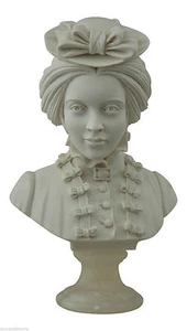 Bust IN Chalk By Maria Carolina Bourbon Classic Plaster Sculpture Antiques - Picture 1 of 1