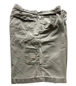 Wrangler HERO Originals Men Sz 36 Carpenter Shorts Grayish Green Cotton - Picture 1 of 17