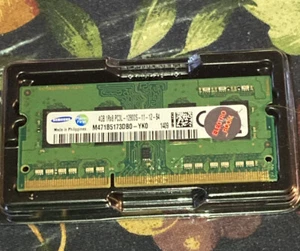 2 Samsung Laptop Memory 4GB 1Rx8 PC3L-12800S- M471B5173DB0-YK0 used but works. - Picture 1 of 8
