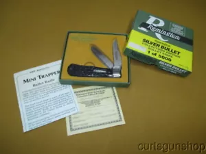 1991 REMINGTON SILVER BULLET COLLECTORS EDITION MINI TRAPPER R1178SB POCKETKNIFE - Picture 1 of 6