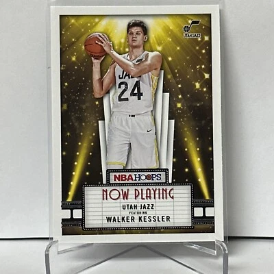 2022-23 Panini NBA Hoops Walker Kessler NOW PLAYING insert Utah Jazz #19 - Image 1 of 2