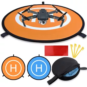 Drone Landing Pad 55 cm, doble cara naranja / azul para drones RC, helicópteros - Imagen 1 de 9