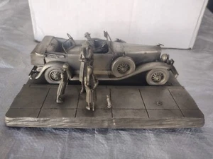 ~1930 Duesenberg Model J~ Franklin Mint Raymond Meyers. Fine Pewter Sculpture - Picture 1 of 9