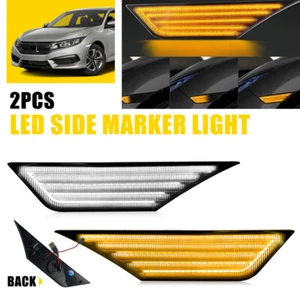 Luces de señal lateral LED de humo para 16-21 Honda Civic - Imagen 1 de 10