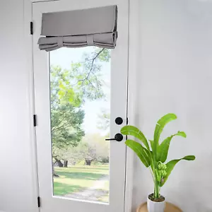 Side Door Curtains for Window, Room Darkening Solid Color Door Window Covering f - Picture 1 of 12