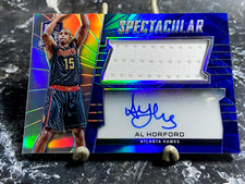 2015-16 Panini Spectra #SS-AH Al Horford #'d /40 On Card Auto SP Silver Prizm