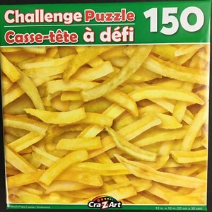 New Challenge Jigsaw Puzzle 150 Pcs French Fries 12"x 12" Ages 9+ Difficult NIB - Picture 1 of 6