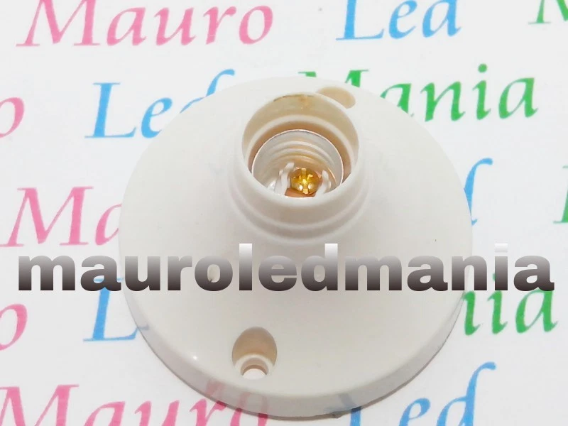 E14 Sostenedores de la Lámpara Adaptadores Ataque E14 Col. Blanco Para Test / - Imagen 1 de 1