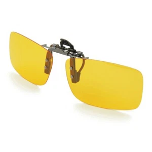 Besgoods Yellow Night Vision Polarized Clip-on Flip up Metal Clip Sunglasses ... - Picture 1 of 7