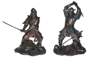 Set: Figuras Decorativas Samurai Art H 21-23 CM Guerreros Japoneses En Armadura - Imagen 1 de 6