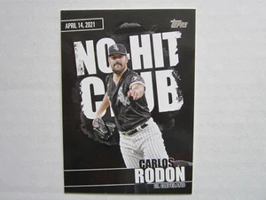 2022 Topps No Hit Club Carlos Rodon Black NHC-5, 298/299, White Sox - Picture 1 of 3