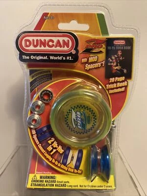 Duncan Pro Z Translucent Green & Blue Yo Yo with Mod Spacers & Trick Book Sealed - Image 1 of 4