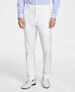 Michael Kors Men's Classic Fit Stretch Pants 38 x 32 NWT Off White Flat Front MK - Picture 1 of 9