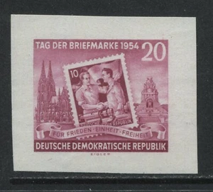 Germany DDR 1954 Stamp Year 20 pf imperf unmounted mint NH - Picture 1 of 1