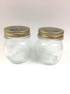 Set of 2 Bormioli Quattro Stagioni #7 Jars with Lids Italian Glass 8.5 oz - Picture 1 of 6