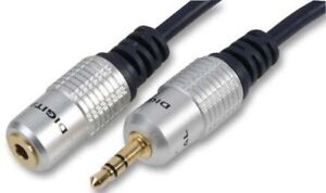 1.5m PURE OFC Pro Audio 3.5mm Stereo Jack Aux Headphone Extension Cable Cord New