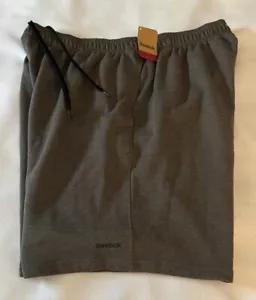 Reebok Shorts Mens XL Gray French Terry - Picture 1 of 2