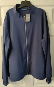 NWT 2XLARGE Peter Millar Navy Conture Crown Crafted Jacket Full Zip MSRP $275 - Picture 1 of 8