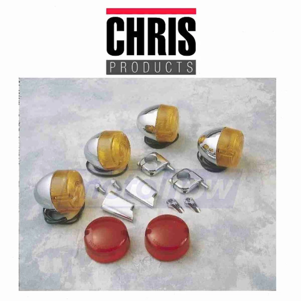 Chris Complete Marker Light Kit for 1988-2001 Harley Davidson FXSTS Springer ct — 第 1/4 张图片