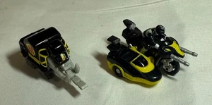 Micro Machines Mini Vehicles - Power Rangers - Black Ranger Bike & Mammoth - Picture 1 of 2