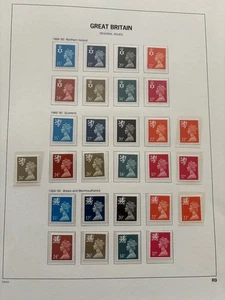 GB Northern Ireland, Scotland & Wales Machin collection MNH on three Davo sheets - Picture 1 of 3