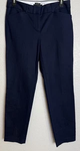 Pantalones chinos Talbots para mujer talla 2 azules Hampshire carrera oficina náutica preppy - Imagen 1 de 10