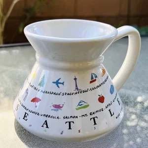 Luke-A-Tuke No Spill Becher Seattle WA 1990 Flat Bottom Travel Cup Vintage 90s - Bild 1 von 5
