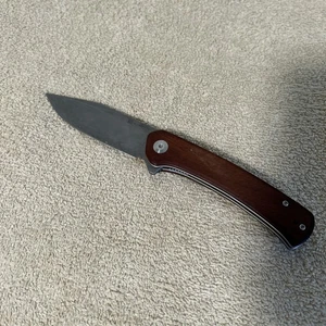 Sencut Snap Ball Bearing Pivot Pocket Knife Cuibourtia Wood 9Cr18MoV SA05DV1 New - Picture 1 of 10