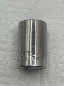 Vintage Craftsman USA 1/2 Drive 11/16in. 6pt Shallow Socket 44058  -G- - Picture 1 of 6