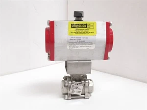 226378 New-No Box; Flow Tek 7000-16-316 Actuated Ball Valve; SS-316; 1NPT - Picture 1 of 6