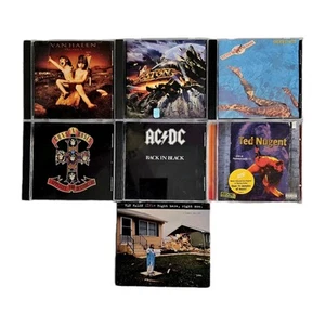 7 CD Rock Lot Van Halen Boston ACDC Ted Nugent Guns N Roses Little River Band - Imagen 1 de 7