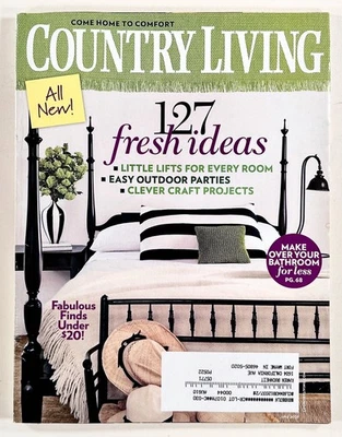 2009 Jun COUNTRY LIVING Fresh Ideas for Every Room CLEVER CRAFTS recipes MORE Foto 1 de 4