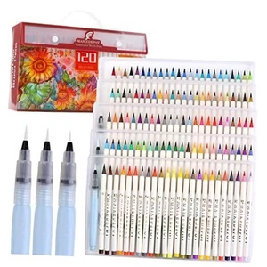 Watercolor Brush Pens 120pcs Artists Markers Assorted Colors Pens, 120 colors - Picture 1 of 7