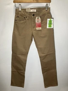 Youth Levi’s 511 Stretch Adj Waist Performance 12 Regular 26x26 Khaki Jeans - Picture 1 of 5